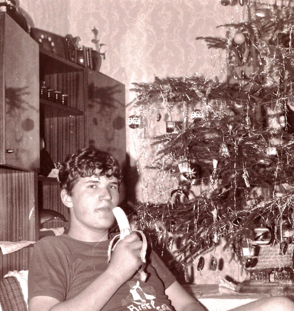 Vánoce za totáče: Čtenář Zdeněk, snímek z roku 1972 a banán jen na Vánoce