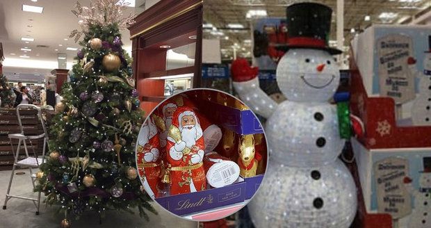 Čokoládový Santa i vánoční stromy v obchodech v září naštvali lidi: Je to stres