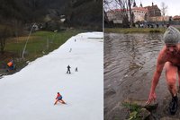 Teplé vánoční počasí láme rekordy: 12°C a problémy vlekařů!