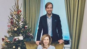 Vánoce 2023 u politiků: Exministr zdravotnictví Adam Vojtěch s manželkou Olgou a synem