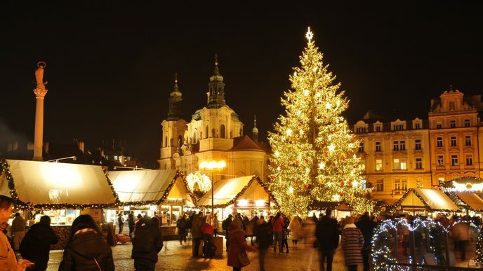 Vánoční trhy, Staroměstské náměstí, Praha (ilustrační foto)