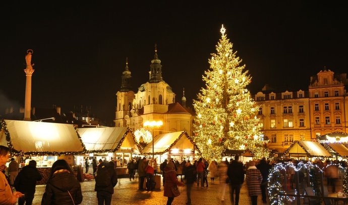 Vánoční trhy, Staroměstské náměstí, Praha (ilustrační foto)