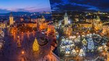 FOTO: Prahu krášlí tisíce vánočních světýlek. Je výzdoba oproti předešlým letům skromnější?