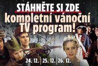 STÁHNĚTE si kompletní vánoční TV program! Kdy bude Popelka, Pelíšky a nové pohádky?