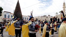 Oslavy Vánoc v Palestině