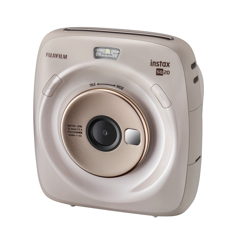 instax SQUARE SQ20, Nejnovější hybridní instax natáčí 15s videa, ze kterých si pak můžete vybrat ten pravý záběr, 4999 Kč,www.instaxstore.cz