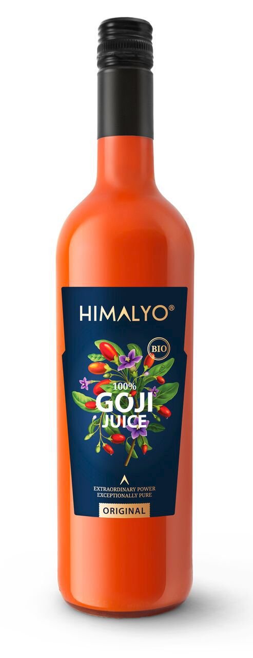 GOJI ORIGINAL Juice 100% BIO, džus z kustovnice čínské, která dodá vašemu tělu vitalitu, dlouhověkost a krásu,399 Kč,www.himalyo.cz