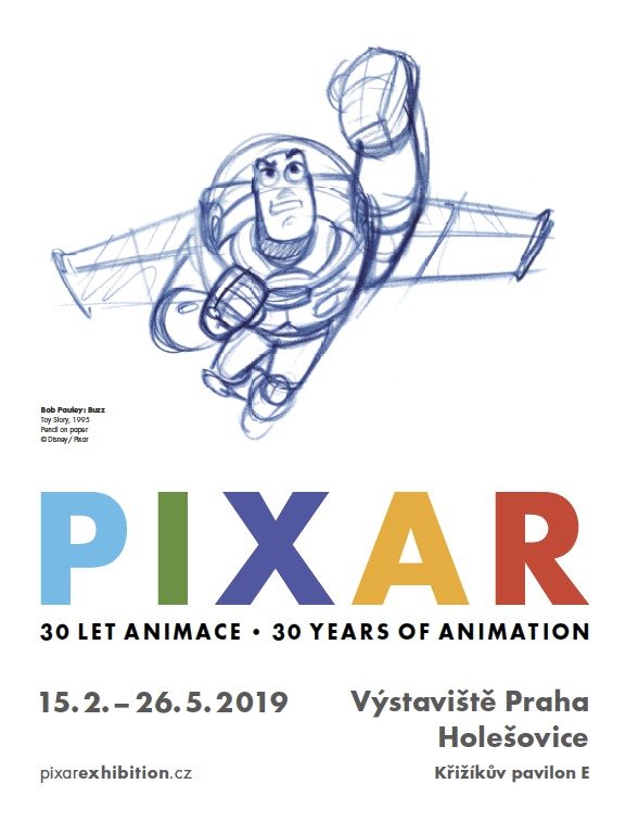 Výstava Pixar, 14.2.2019 bude v Praze otevřena velkolepá výstava Pixaru. Návstevníci nakouknout pod poklicku slavným ilustrátorum, 250 Kč,ticketmaster.cz