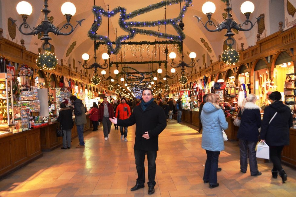 Vánoční trhy v Krakově.