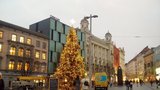 Brno už rozsvítilo vánoční stromky: Kvůli koronaviru bez pompy a diváků