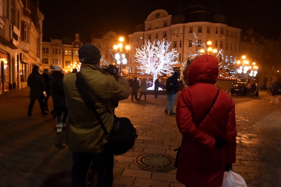 Takhle vypadaly Vánoce v Ostravě v loňském roce. 