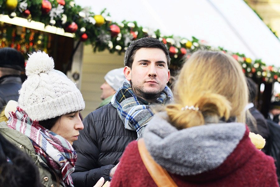 Takto to vypadá na vánočních trzích na Staroměstském náměstí