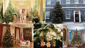 Souboj vánočních stromků v prezidentských sídlech.