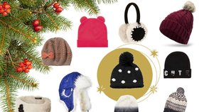 Čepice, rukavice a šála patří do základní zimní výbavy.