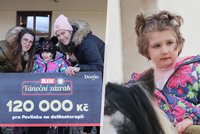 Vánoční zázrak Blesku splnil sen rodině Pavlínky (5), pojede na delfinoterapii! Maminka věří, že dcera začne kývat hlavičkou