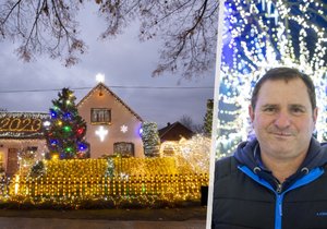 Václav Trunec má na domě 91 tisíc světýlek