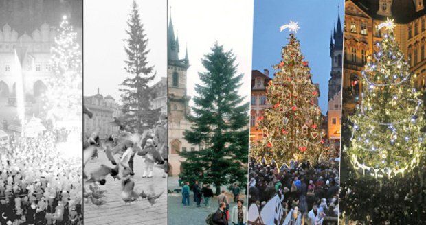 Jak šel čas s vánočním stromem na Staroměstském náměstí… Který se vám nejvíce líbí?