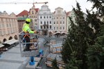 Zdobení vánočního stromu na Staroměstském náměstí. (23. listopadu 2021)