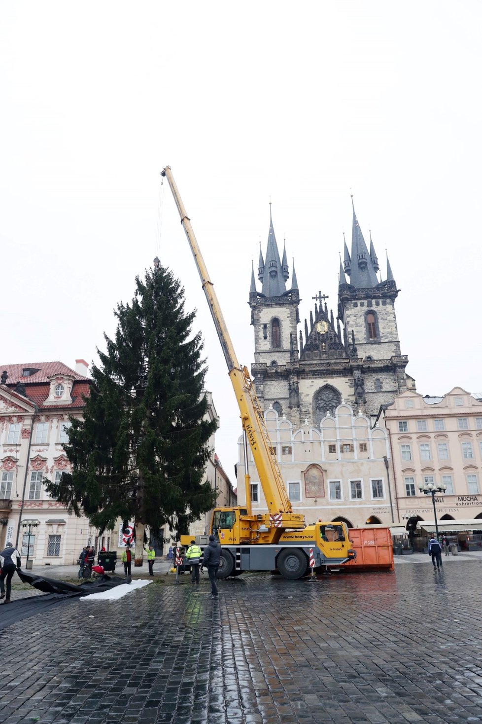 Ze Staroměstského náměstí v Praze byl 9. ledna 2020 odstraněn vánoční strom. Na akci dohlížel umělec Marek Číhal, který chce ze stromu vyrobit s brněnskými truhláři stoly. Výtěžek z jejich prodeje půjde na charitu.