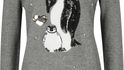 Šedý svetr s tučňáky Dorothy Perkins, zoot.cz, 849 Kč
