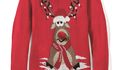 Červený vánoční svetr, KiK, 219 Kč