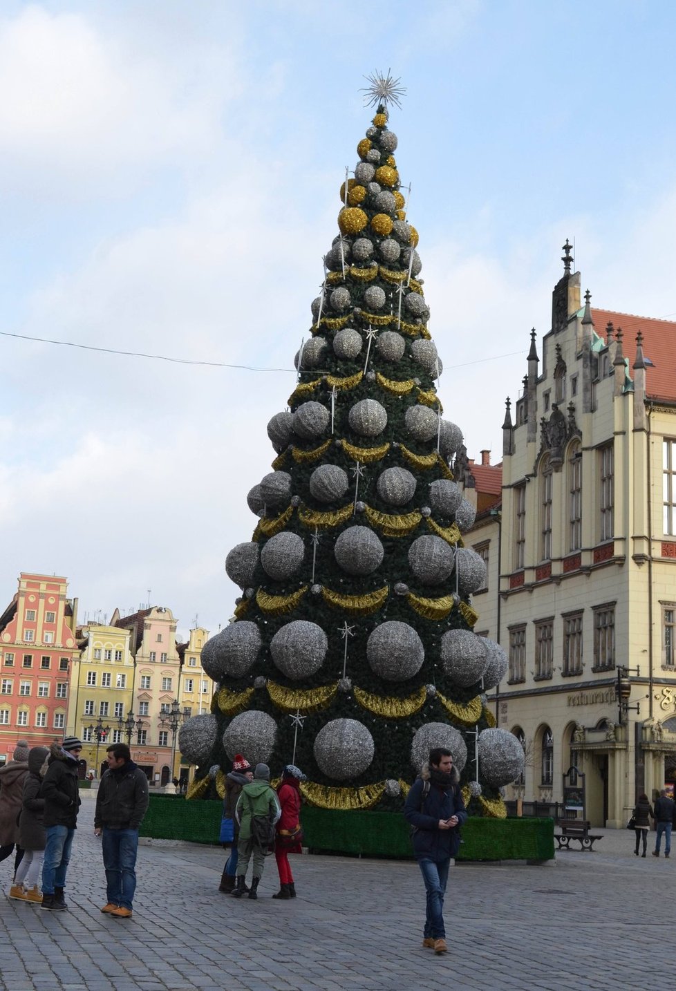 Vánoční strom ve Wroclawi