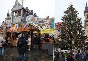 Vánoční trhy na Staroměstském náměstí jsou světové.