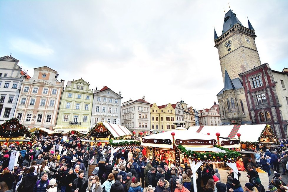 Vánoční trhy na Staroměstském náměstí