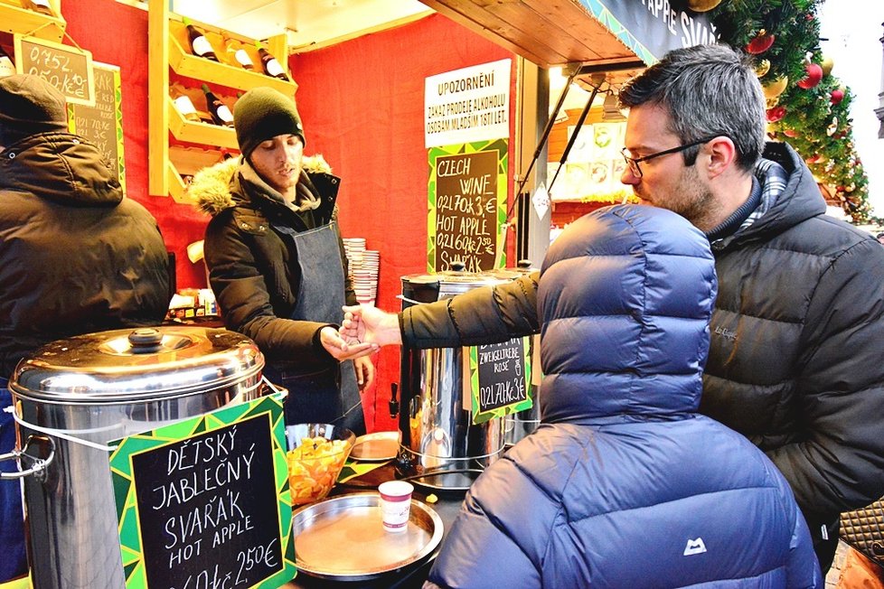 Vánoční trhy na Staroměstském náměstí z minulého roku