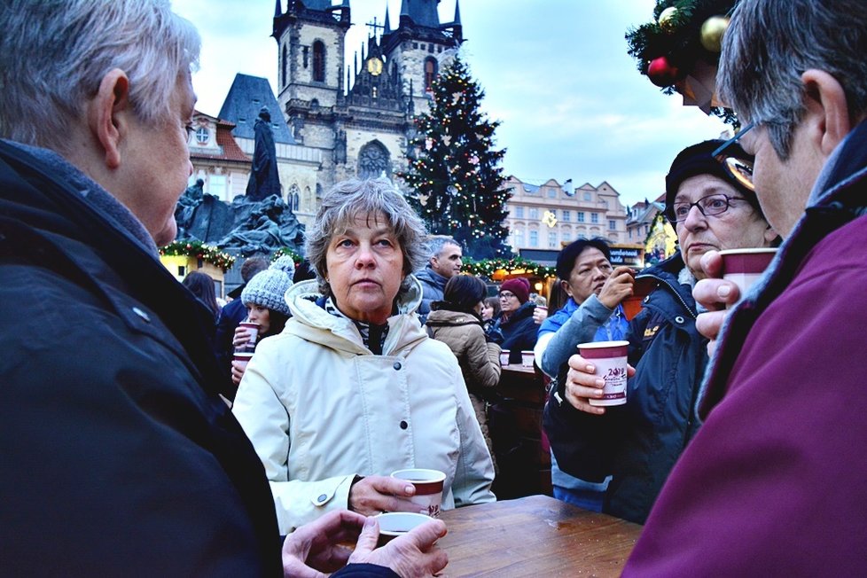 Vánoční trhy na Staroměstském náměstí z minulého roku