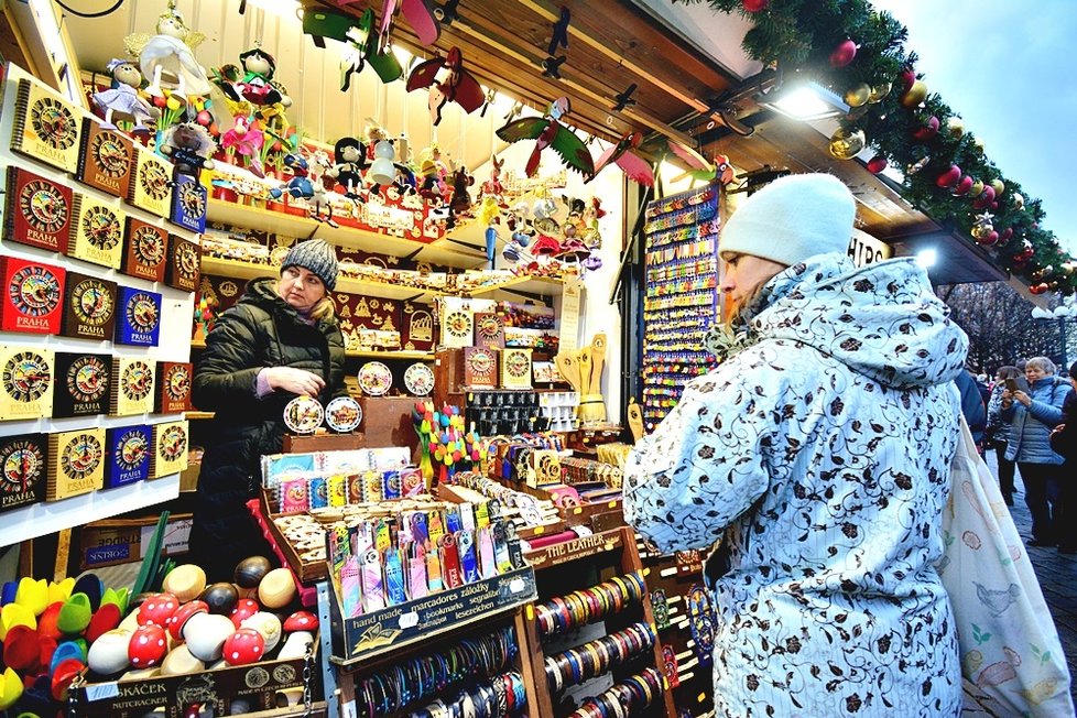 Vánoční trhy na Staroměstském náměstí z minulého roku