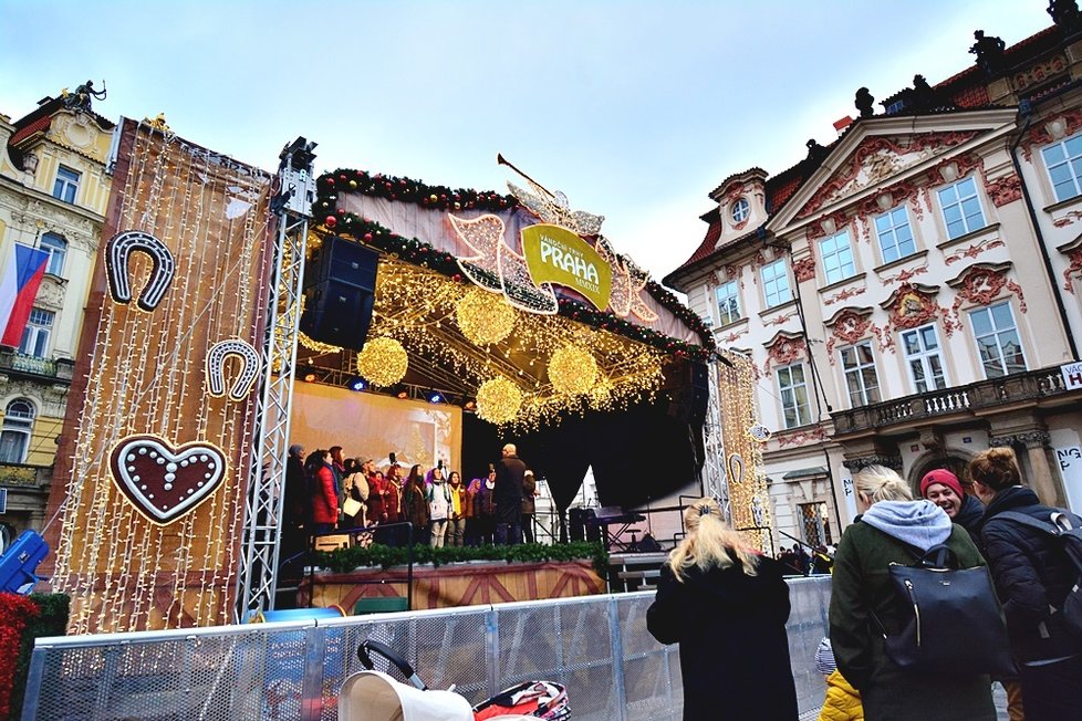 Vánoční trhy na Staroměstském náměstí z minulého roku