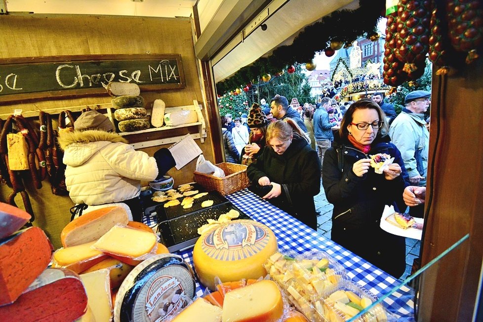 Vánoční trhy na Staroměstském náměstí z minulého roku