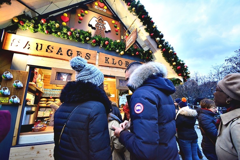 Vánoční trhy na Staroměstském náměstí z minulého roku