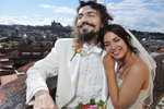 Manželé se fotili s pražskými panoramaty