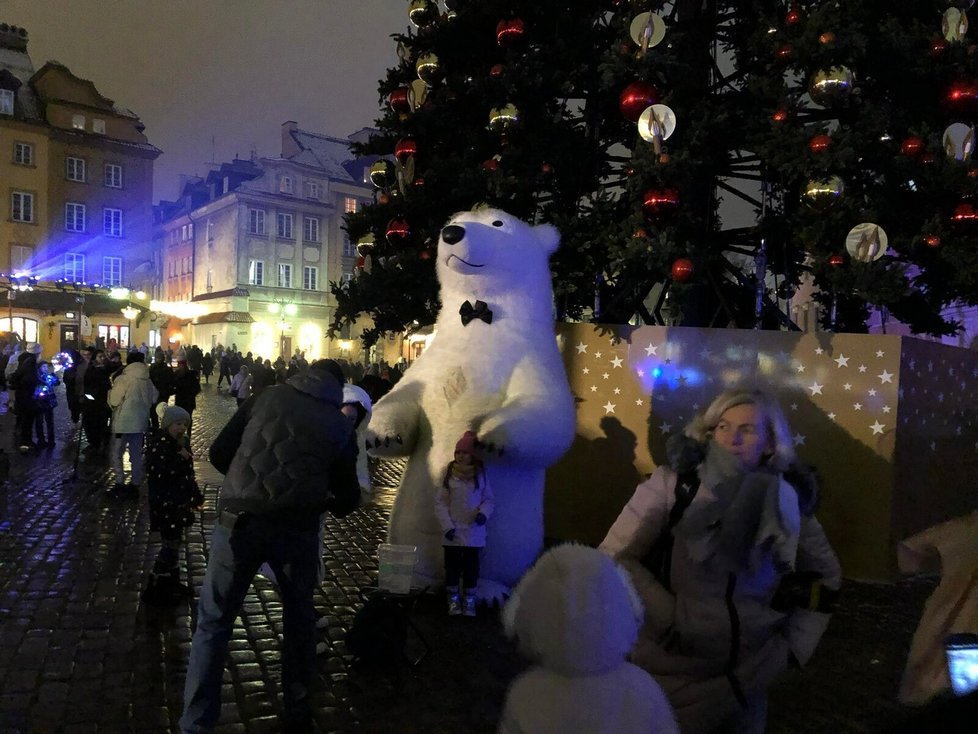 Vánoční atmosféra ve Varšavě (prosinec 2022)