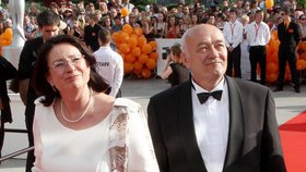 Miroslava Němcová s manželem