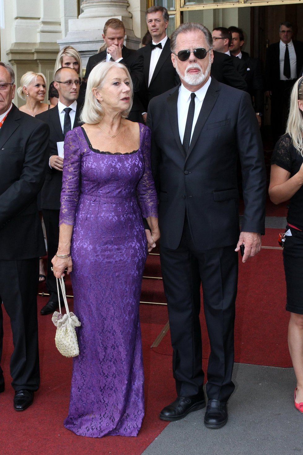 Herečka Helen Mirren s manželem