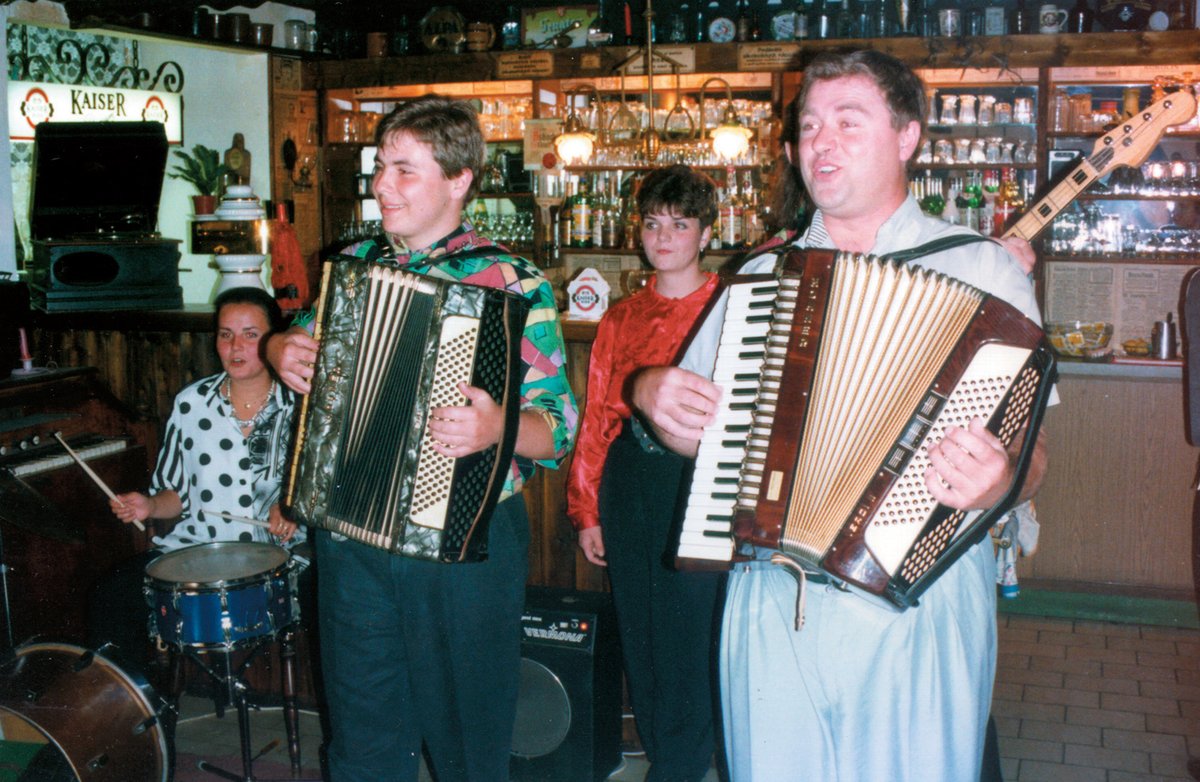 1991 - Ve Vídni válel Vašek společně se synem Davidem.