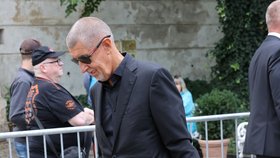 Pohřeb muzikanta Vaša Patejdla - Andrej Babiš