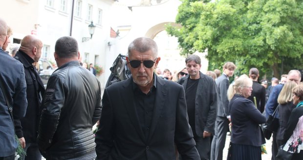 Pohřeb muzikanta Vaša Patejdla - Andrej Babiš