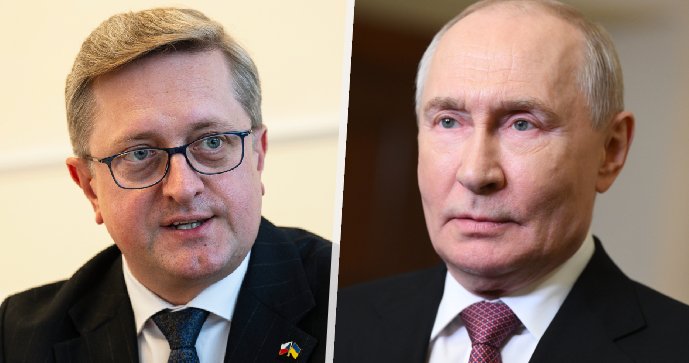 Ukrajinský velvyslanec v Česku Vasyl Zvaryč odmítá slova ruského prezidenta Vladimira Putina.