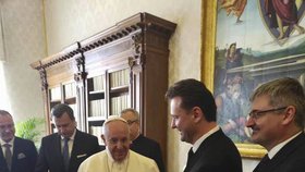 Předsedu Poslanecké sněmovny Radka Vondráčka přijal papež František.