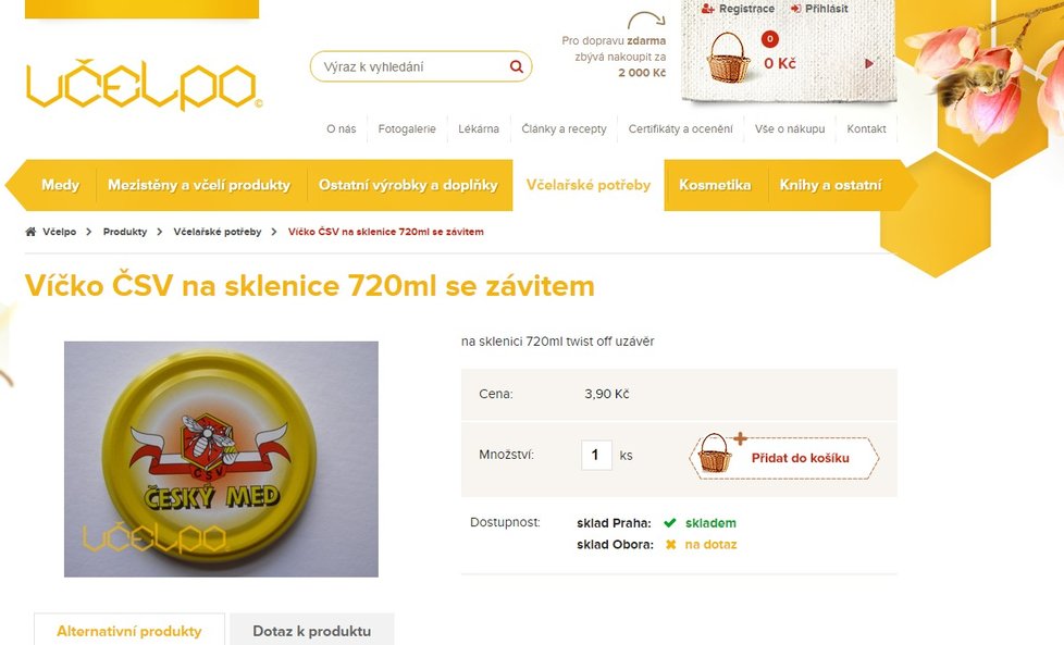 Víčka s nápisem český med se dají jednoduše koupit. Co pod ně dáte, už se neřeší.