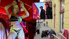 Pražská ulice Ve Smečkách se postupně mění v uličku lásky evropského střihu: Už i zde jsou k vidění prostitutky, kroutící se ve výlohách zdejších erotických doupat. A hlídkující policisté jen bezmocně přihlížejí
