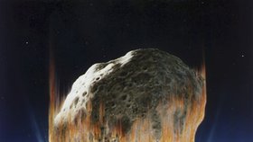 Dopad asteroidu na Zemi, (ilustrační foto).