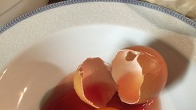 Pokud vejce vypadá po rozklepnutí takto, radši ho hned vyhoďte.
