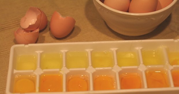 Vajíčka můžete zmrazit.