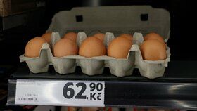 Cena vajíček v prosinci 2022.