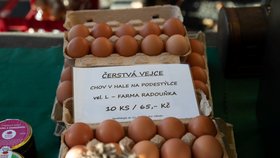 Cena vajíček v prosinci 2022.